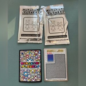 Two Murakami trading cards